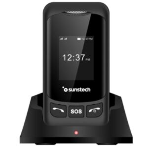Teléfono Móvil Sunstech CELT26 para Personas Mayores/ Negro 8429015019845 CELT26BK SUN-TEL CELT26BK