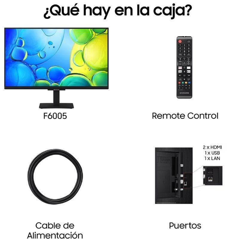 Televisor Samsung F6005 TU24F6005FK 24"/ Full HD/ Smart TV/ WiFi - Imagen 3