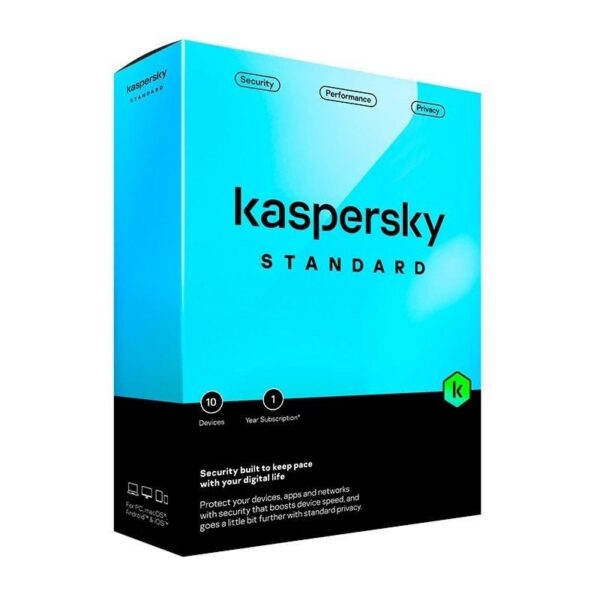 Antivirus Kaspersky Standard/ 10 Dispositivos/ 1 Año 5056244916107 KL1041S5KFS-MSBES KAS-ANTIV STANDARD 10L 1Y V2