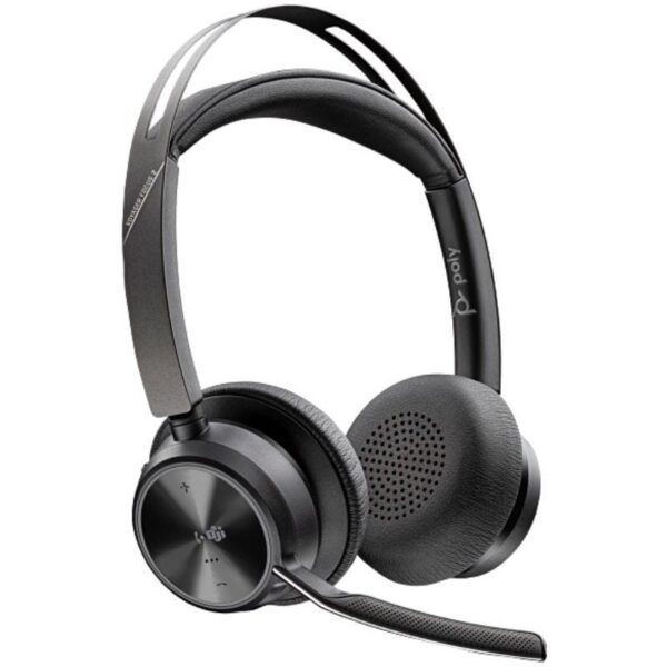 Auriculares Inalámbricos Poly Voyager Focus 2 para Microsoft Teams + Adaptador USB-C-A + Soporte de Carga/ con Micrófono/ Bluetooth/ Negro 198122157228 9T9J4AA HP-POL 9T9J4AA