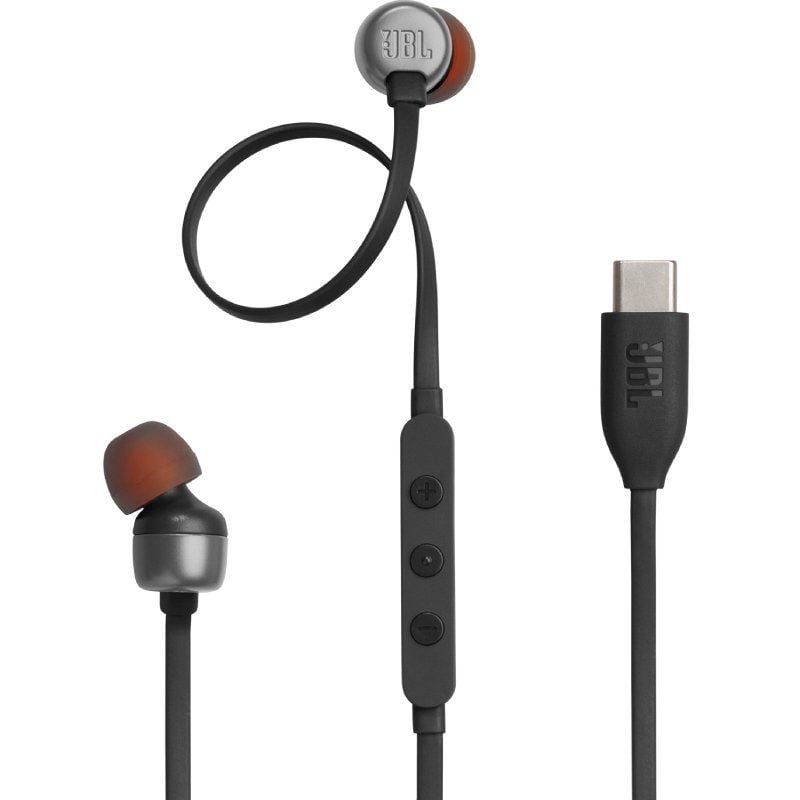Auriculares Intrauditivos JBL Tune 310C/ con Micrófono/ Negros 1200130011146 JBLT310CBLK JBL-AUR TUNE 310C BK