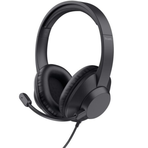Auriculares Trust Ayda Max/ con Micrófono/ Jack 3.5/ Negros 8713439254600 25460 TRU-AUR AYDA MAX BK