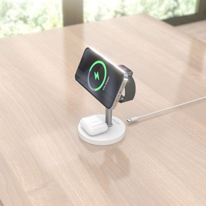 Base de carga Inalámbrica Aisens ASCH-15W3WC065-W/ 15W/ Blanco - Imagen 5