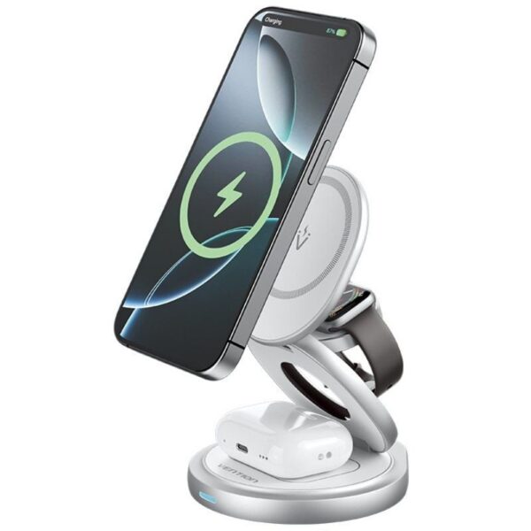 Base de carga Inalámbrica/ MagSafe Vention FGEI0/ 15W 6922794783812 FGEI0 VEN-CAR INAL FGEI0