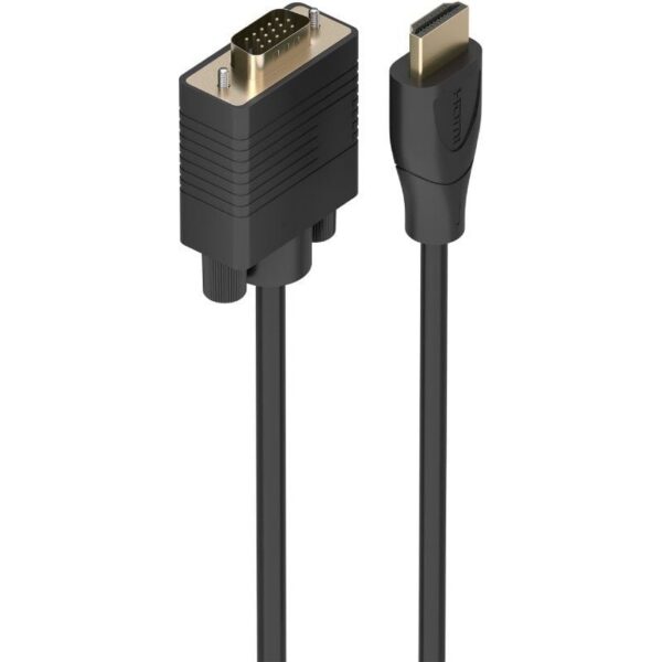 Cable Conversor Aisens A122-1010 SVGA Macho/ HDMI Macho/ 1m/ Negro 8435739904770 A122-1010 AIS-CAB A122-1010