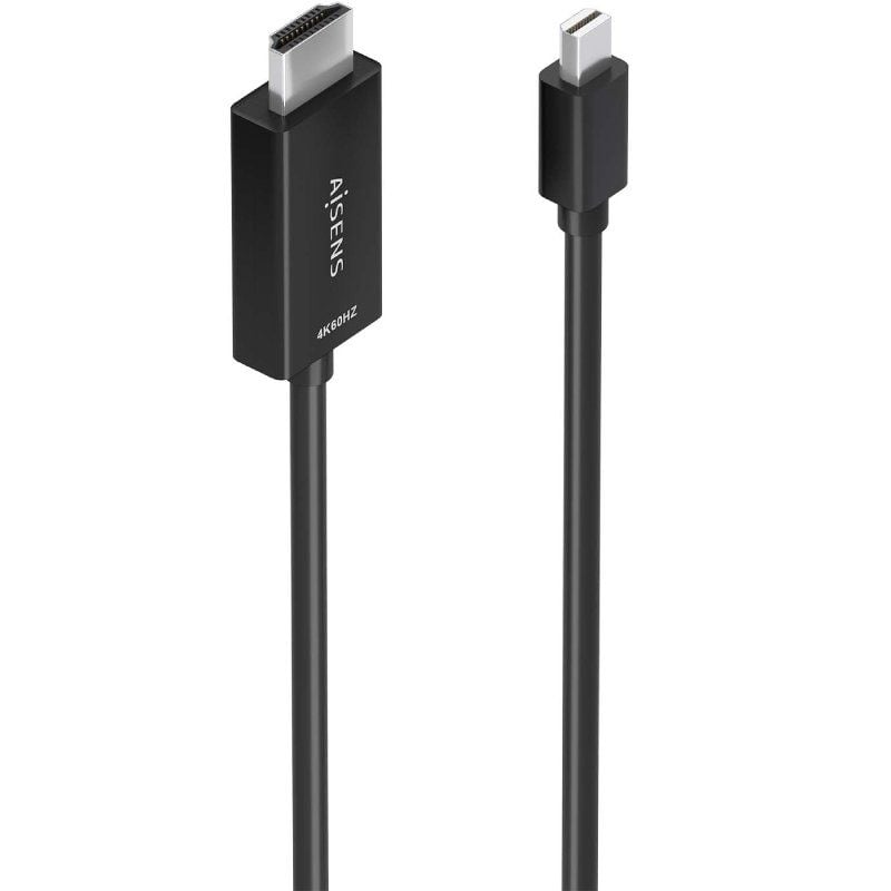 Cable Conversor Aisens A125-0887/ Mini DisplayPort Macho - HDMI 4K Macho/ 1.5m/ Negro 8435739901991 A125-0887 AIS-ADP A125-0887