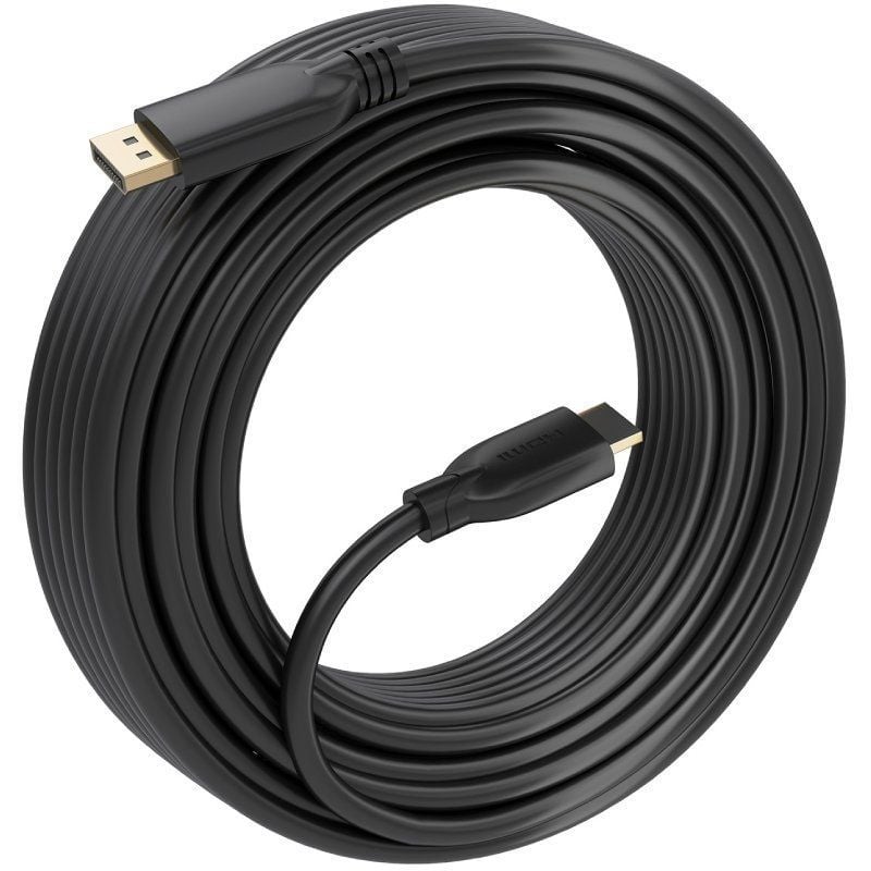 Cable Conversor Aisens A125-0922/ DisplayPort Macho - HDMI 4K Macho/ 10m/ Negro - Imagen 2