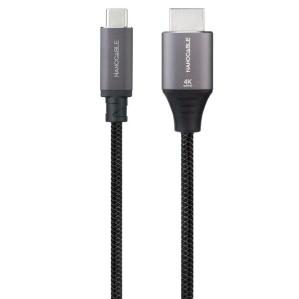Cable Conversor Nanocable 10.15.5262/ USB Tipo-C Macho - HDMI Macho/ 1.8m/ Negro 8433281017429 10.15.5262 NAN-CAB 10 15 5262