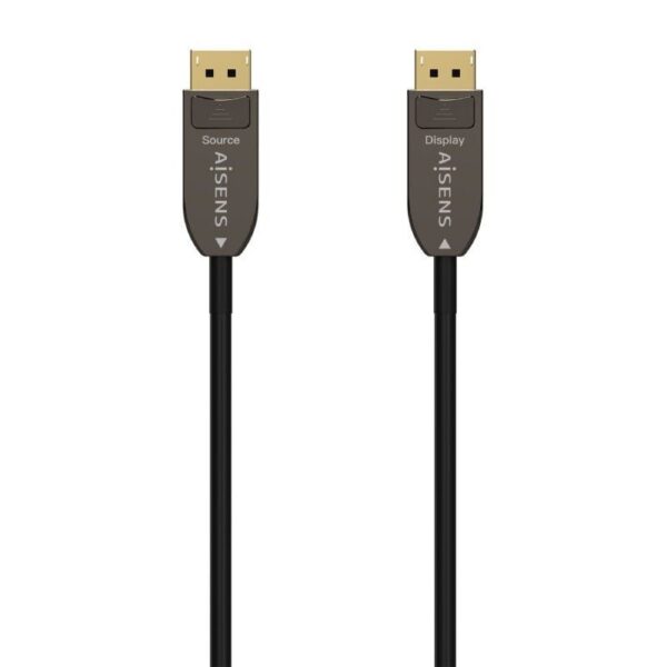 Cable DisplayPort 1.4 AOC 8K Aisens A155-0607/ DisplayPort Macho - DisplayPort Macho/ 15m/ Negro 8436574706512 A155-0607 AIS-CAB A155-0607