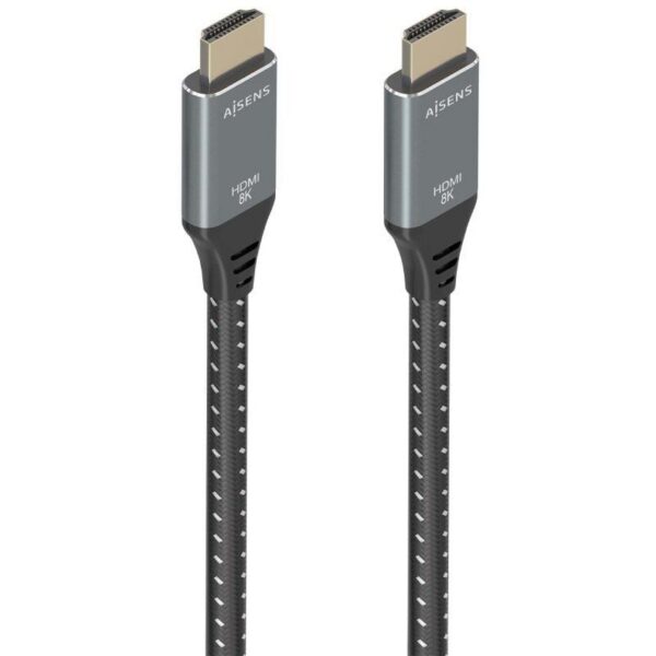 Cable HDMI 2.1 8K Aisens A150-0878/ HDMI Macho - HDMI Macho/ 10m/ Gris y Negro 8435739901632 A150-0878 AIS-CAB A150-0878