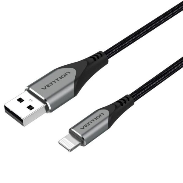 Cable USB 2.0 Lightning Vention LABHH/ USB Macho - Lightning Macho/ 2m/ Gris 6922794747579 LABHH VEN-CAB LABHH
