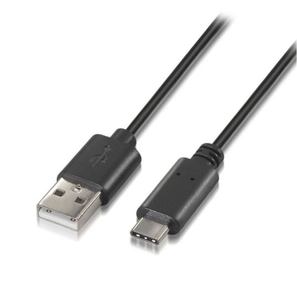 Cable USB 2.0 Tipo-C Aisens A107-0050/ USB Tipo-C Macho - USB Macho/ 480Mbps/ 50cm/ Negro 8436574700497 A107-0050 AIS-CAB A107-0050