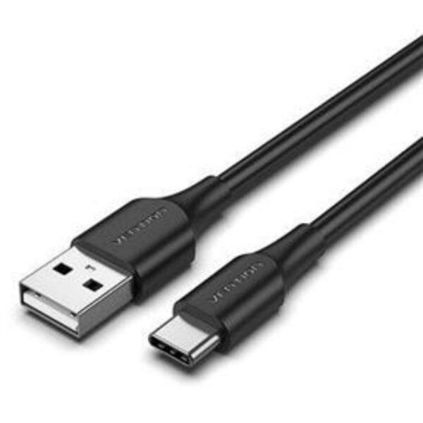 Cable USB 2.0 Tipo-C Vention CTHBF/ USB Tipo-C Macho - USB Macho/ 480Mbps/ 1m/ Negro 6922794767478 CTHBF VEN-CAB CTHBF