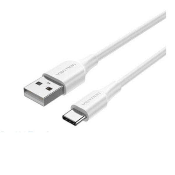 Cable USB 2.0 Tipo-C Vention CTHWF/ USB Tipo-C Macho - USB Macho/ 480Mbps/ 1m/ Blanco 6922794767539 CTHWF VEN-CAB CTHWF