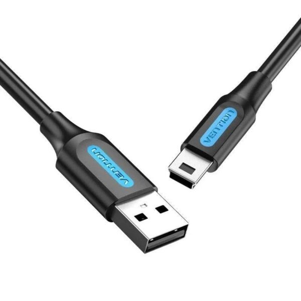 Cable USB 2.0 Vention COMBF/ USB Macho - MiniUSB Macho/ 480Mbps/ 1m/ Negro 6922794748767 COMBF VEN-CAB COMBF