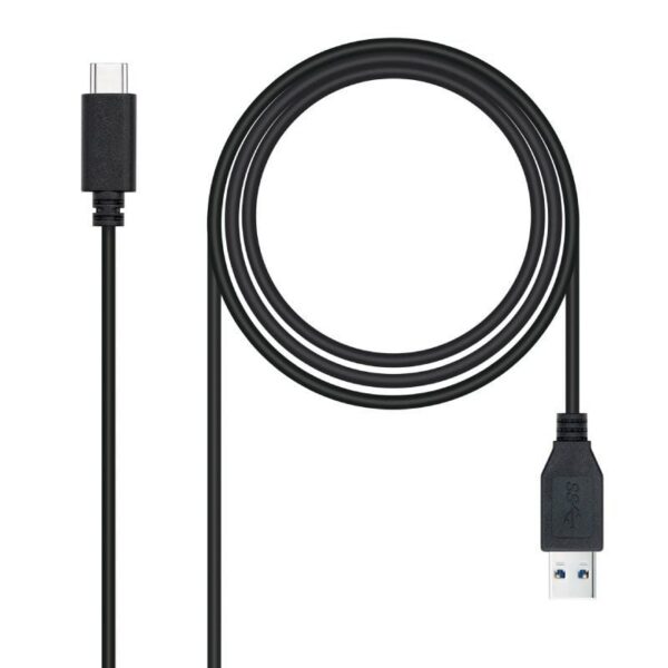 Cable USB 3.1 Tipo-C Nanocable 10.01.4002/ USB Tipo-C Macho - USB Macho/ 10Gbps/ 2m/ Negro 8433281012387 10.01.4002 NAN-CAB 10 01 4002