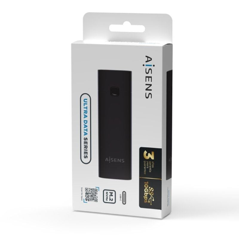 Caja Externa para Disco SSD M.2 NVMe Aisens ASM2-020B/ USB 3.2 Gen2/ Sin Tornillos - Imagen 4