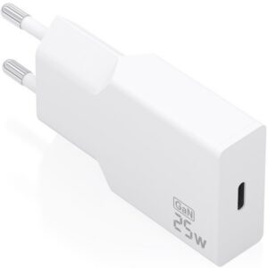 Cargador de Pared GaN Aisens A110-0999/ 1xUSB Tipo-C/ 25W/ Blanco 8435739904664 A110-0999 AIS-CARGA A110-0999