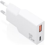 Cargador de Pared GaN Aisens A110-1000/ 1xUSB Tipo-C/ 1xUSB/ 25W/ Blanco 8435739904671 A110-1000 AIS-CARGA A110-1000