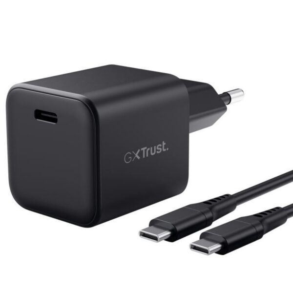 Cargador de Pared GaN Trust Gaming GXT 1258 Switch 2/ 1xUSB Tipo-C/ Incluye Cable USB Tipo-C/ 65W 8713439261431 26143 TRU TRU-CARGA GXT 1258 65W SW2