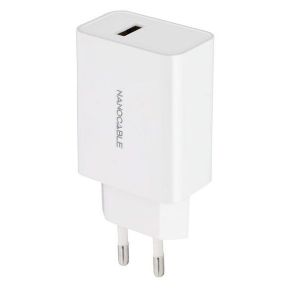 Cargador de Pared Nanocable 10.10.2003/ 1xUSB/ 10W/ Blanco 8433281013087 10.10.2003 NAN-CARGA 10 10 2003