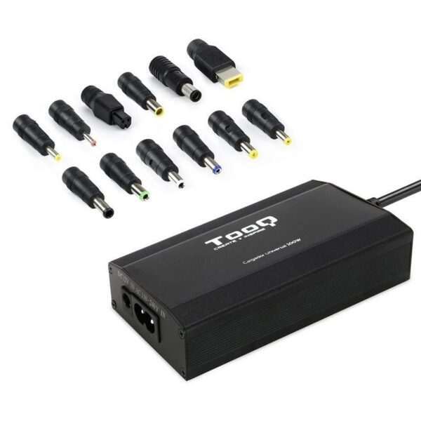 Cargador de Portátil TooQ TQLC-100BS01M/ 1xUSB/ 100W/ Manual/ 12 Conectores/ Voltaje 12-24V 8433281006584 TQLC-100BS01M TOO-CAR TQLC-100BS01M