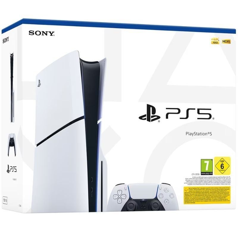 Consola Sony Playstation 5 - PS5 Slim Estándar 1TB/ Incluye Mando Dual Sense y Juego Preinstalado ASTRO's PLAYROOM/ Chassis D 711719577171 PS5 SLIM SONY-PS5 SLIM