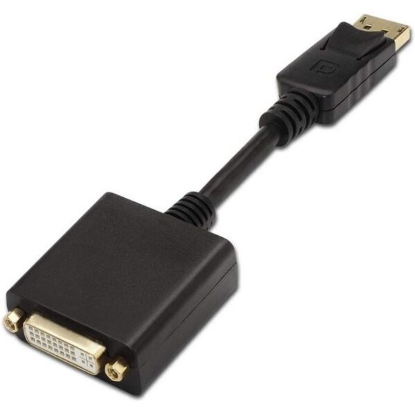 Conversor Aisens A125-0133/ DisplayPort Macho - DVI Hembra/ 15cm/ Negro 8436574701326 A125-0133 AIS-ADP A125-0133