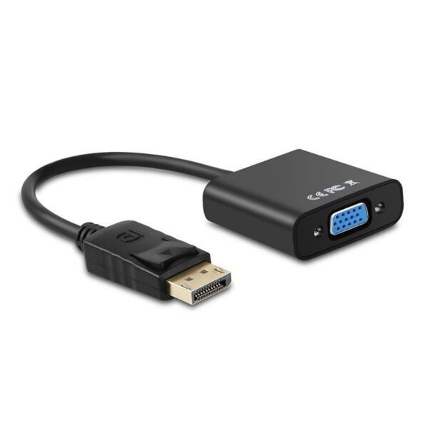 Conversor Aisens A125-0367/ DisplayPort Macho - VGA Hembra/ 15cm/ Negro 8436574703672 A125-0367 AIS-ADP A125-0367