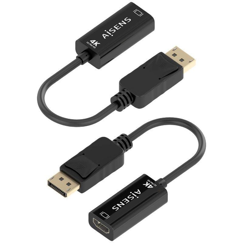 Conversor Aisens A125-0905/ DisplayPort Macho - HDMI Hembra/ 15cm/ Negro - Imagen 3