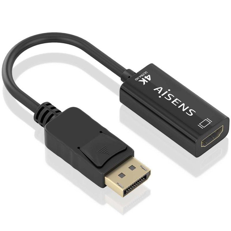 Conversor Aisens A125-0905/ DisplayPort Macho - HDMI Hembra/ 15cm/ Negro 8435739902219 A125-0905 AIS-ADP A125-0905