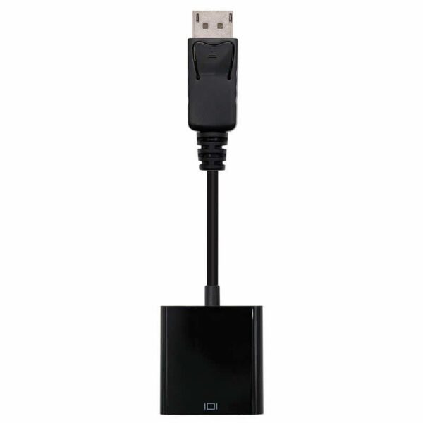 Conversor Nanocable 10.16.0602/ DisplayPort Macho - VGA Hembra/ 15cm/ Negro 8433281007925 10.16.0602 NAN-ADP 10 16 0602