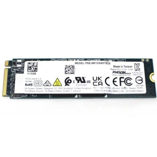 Disco SSD Phison PSENN512GA87QC0 512GB/ M.2 2280 PCIe Gen4/ Full Capacity  PSENN512GA87QC0 PHIS-SSD PSENN512GA87QC0