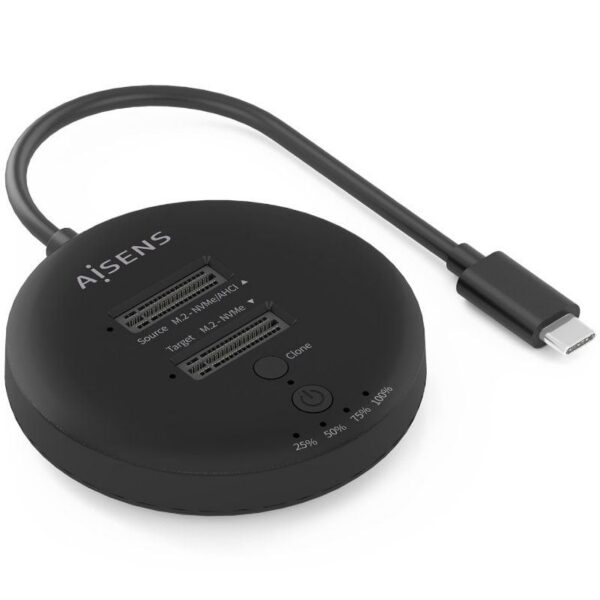 Dock USB 3.2 Gen2 Tipo-C para SSD M.2 NVMe Aisens ASDS-2M2N05-BK/ Gris 8435739903308 ASDS-2M2N05-BK AIS-DOCK ASDS-2M2N05-BK