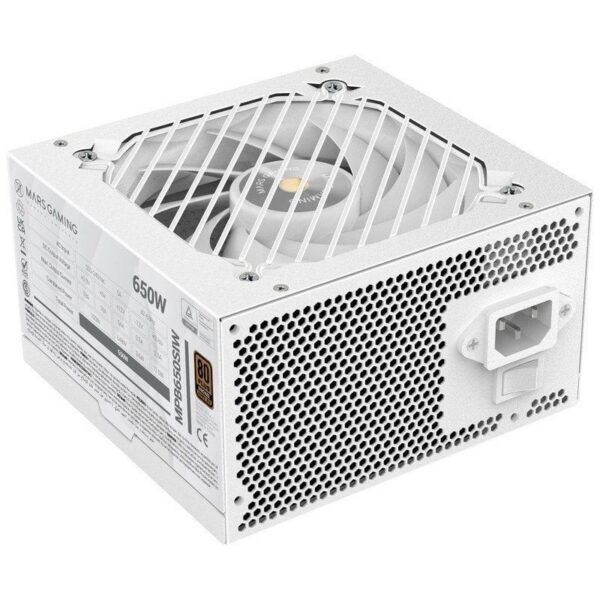 Fuente de Alimentación Mars Gaming MPB650SI/ 650W/ Ventilador 12cm/ 80 Plus Bronze/ Blanca 8435693109563 MPB650SIW TAC-FUENTE MPB650SI WH