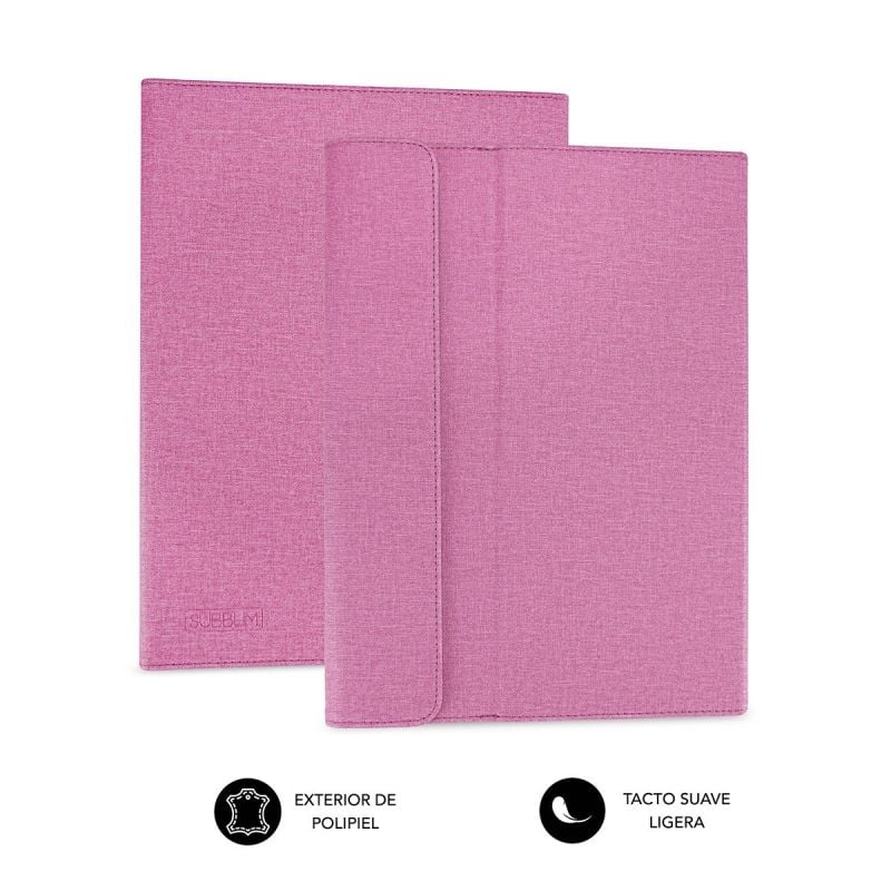 Funda Subblim Clever Stand para Tablets de 9.6"-11"/ Rosa - Imagen 3