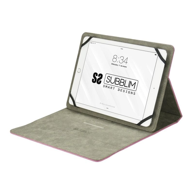 Funda Subblim Clever Stand para Tablets de 9.6"-11"/ Rosa - Imagen 5