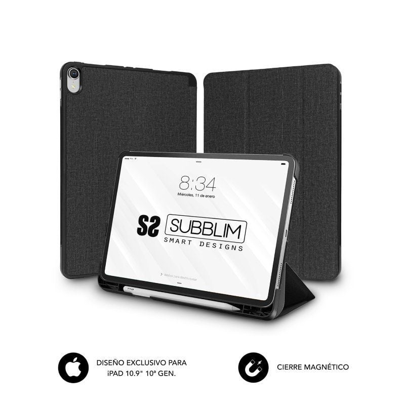 Funda Subblim Shock Case SUBCST-5SC316 para iPad 10ª Generación de 10.9"/ Negra 8436586743642 SUBCST-5SC316 SUB-FUNDA SUBCST-5SC316