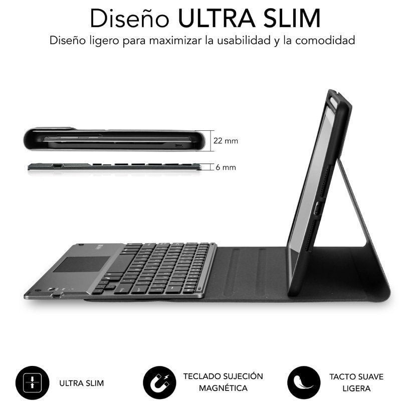 Funda con Teclado Subblim KeyTab Pro BT para Tablet iPad 10.9" 10a Gen/ Negra - Imagen 2