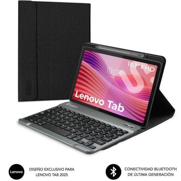 Funda con Teclado Subblim Shock Case Lenovo Tab 10.1" 2025/ Negra 8436586743710 SUBKT3-BTL320 SUB-FUNDA KT3-BTL320