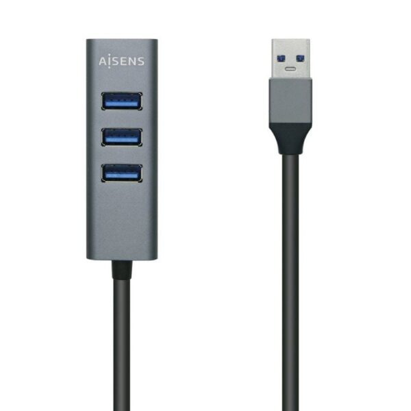 Hub USB 3.0 Aisens A106-0507/ 4xUSB/ Gris 8436574705546 A106-0507 AIS-HUB A106-0507