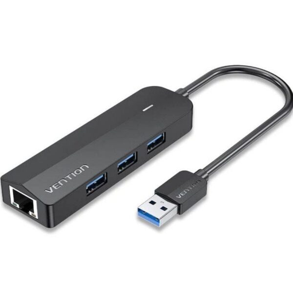 Hub USB 3.0 Vention CHNBB/ RJ45/ 3xUSB/ 1xMicroUSB PD 6922794747289 CHNBB VEN-HUB CHNBB