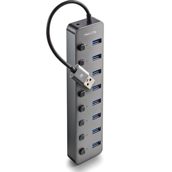 Hub USB NGS IHUB8 / 8xUSB 3.0/ Gris 8435430624397 IHUB8 NGS-HUB IHUB8