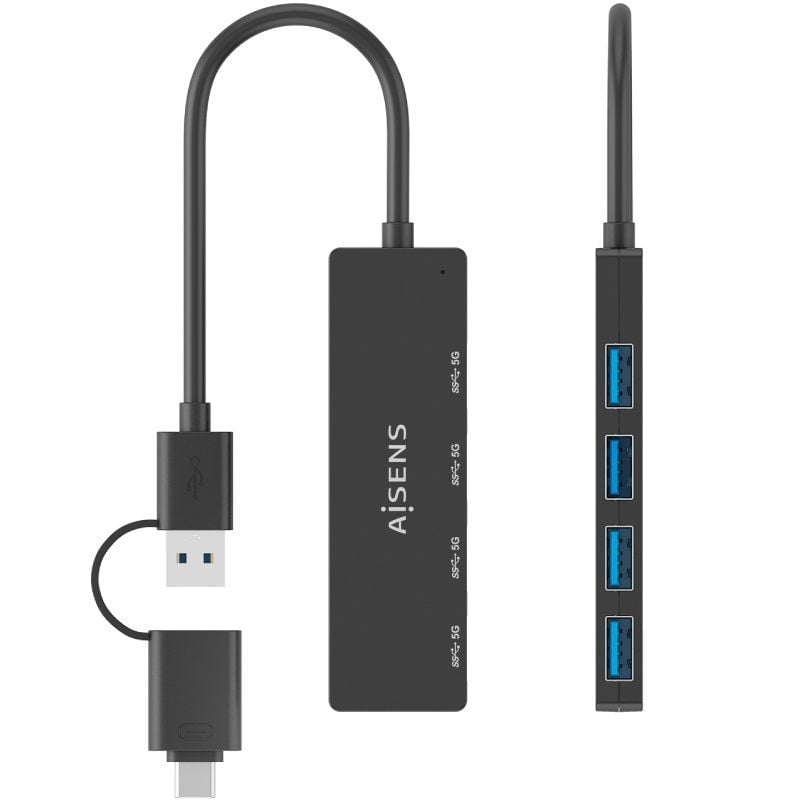 Hub USB Tipo-C + USB 3.1 Aisens A109-0987/ 4xUSB - Imagen 4