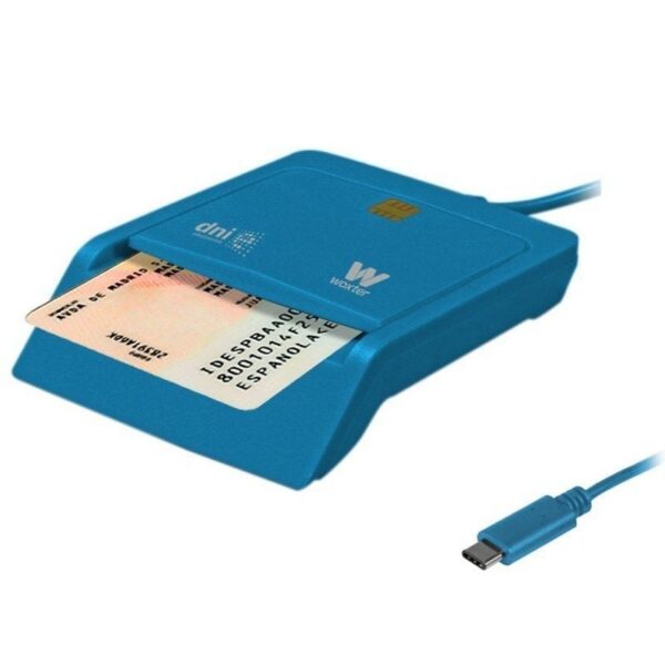 Lector de DNI y Tarjetas Woxter PE26-197/ USB Tipo-C/ Azul 8435089048643 PE26-197 WOX-DNI PE26-197
