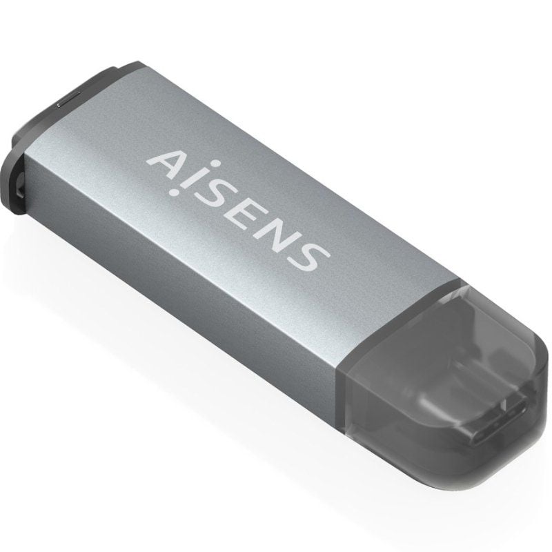 Lector de Tarjetas Externo Aisens ASCR-2C10-GR/ USB 3.1 - Imagen 2