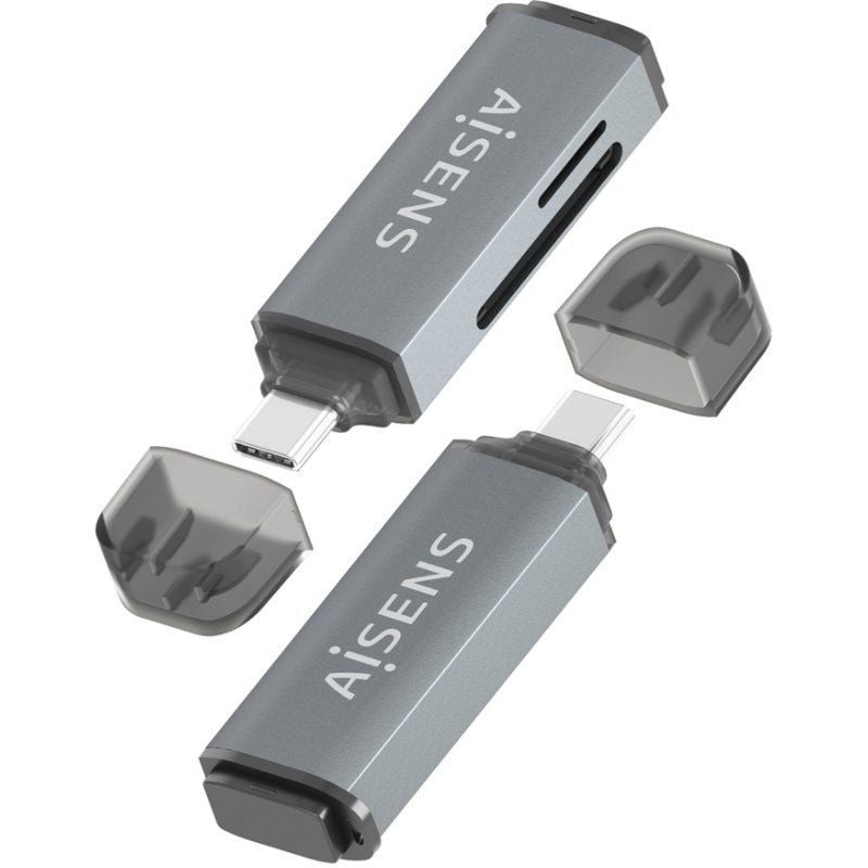 Lector de Tarjetas Externo Aisens ASCR-2C10-GR/ USB 3.1 - Imagen 3