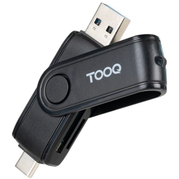 Lector de Tarjetas Externo TooQ TQR-3003B/ USB 2.0 y USB Tipo-C 8433281016286 TQR-3003B TOO-CR TQR-3003B