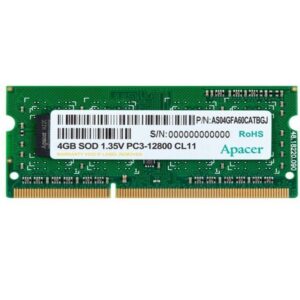 Memoria RAM Apacer DV.04G2K.KAM 4GB/ DDR3L/ 1600MHz/ 1.35V/ SODIMM 807486500020 DV.04G2K.KAM APA-4GB DV.04G2K.KAM