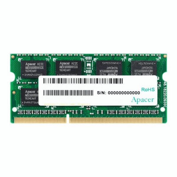 Memoria RAM Apacer DV.08G2K.KAM 8GB/ DDR3L/ 1600MHz/ 1.35V/ CL11/ SODIMM 4712389900012 DV.08G2K.KAM APA-8GB DV.08G2K.KAM